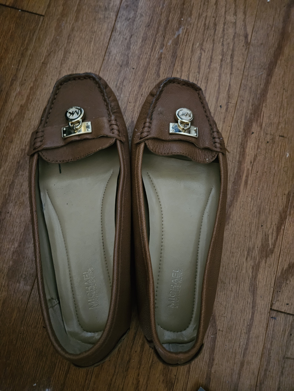 Michael Kors Women's Brown Leather Moccasin Loafers